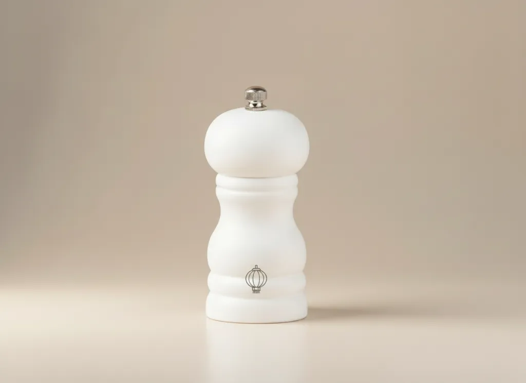 White Wood Pepper Grinder – Premium