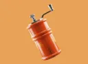 Orange Metal Pepper Grinder – Premium